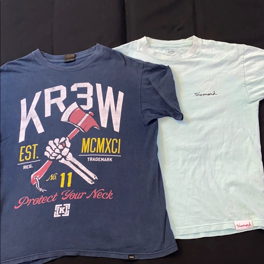 3️⃣Kr3w and💎Diamond Supply Co👕shirt Bundle📦